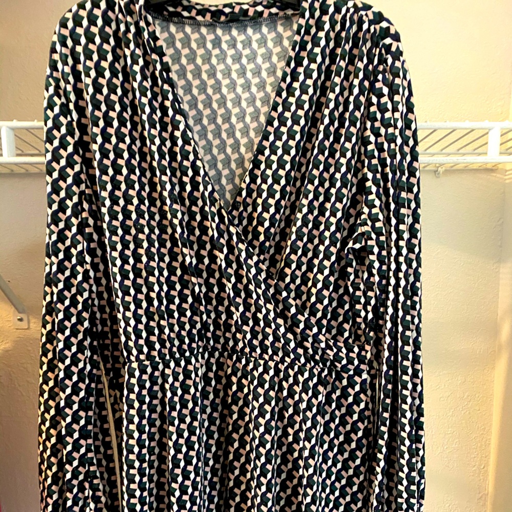 Adriana Papell Long Sleeve Dress Size L